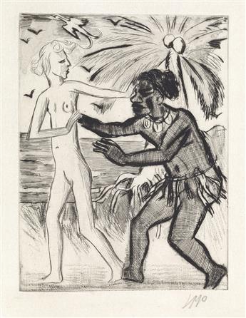 MAX PECHSTEIN Yali und sein Weisses Weib by Willy Siedel.